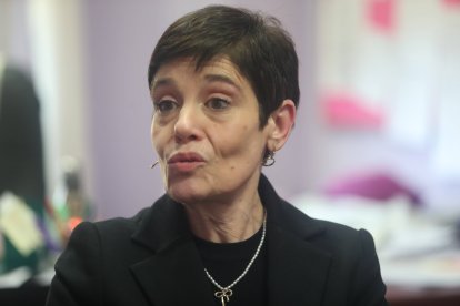 La profesora de Teoría del Conocimiento, Iratxe Romillo.