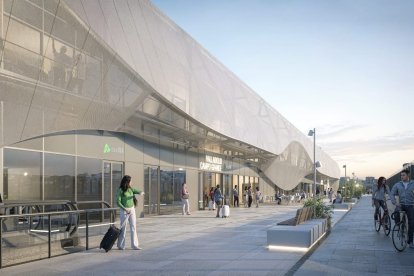Imagen de la futura estación de tren de Valladolid Campo Grande.