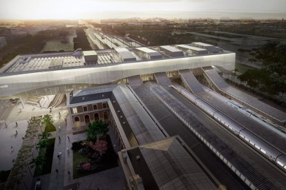 Imagen de la futura estación de tren de Valladolid Campo Grande.