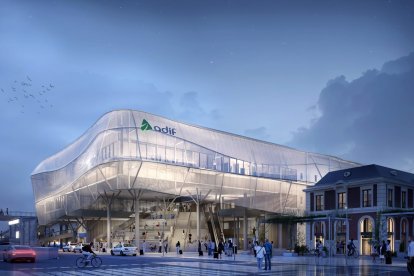 Imagen de la futura estación de tren de Valladolid Campo Grande.