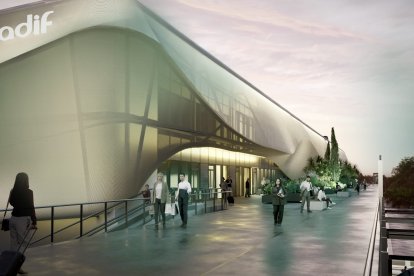 Imagen de la futura estación de tren de Valladolid Campo Grande.