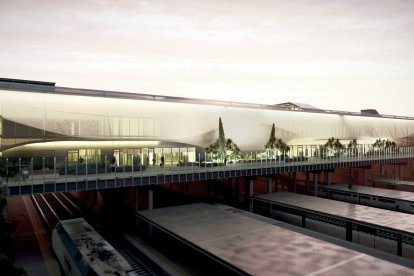 Imagen de la futura estación de tren de Valladolid Campo Grande.