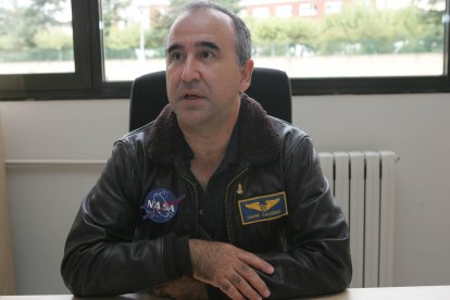 Caldeiro, en una conferencia en la Universidad de León, en una imagen de archivo.