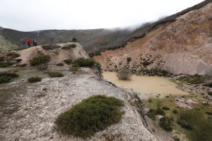 Los restos de la mina abandonados y sin restaurar después de 20 sin actividad.