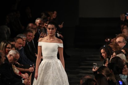 Asistentes a la jornada de inauguración del evento, con la puesta de largo de la nueva colección de Silvia Fernández.