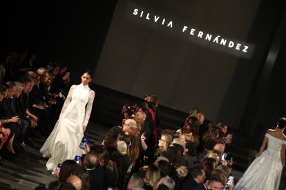 Asistentes a la jornada de inauguración del evento, con la puesta de largo de la nueva colección de Silvia Fernández.