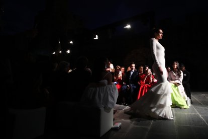 Asistentes a la jornada de inauguración del evento, con la puesta de largo de la nueva colección de Silvia Fernández.