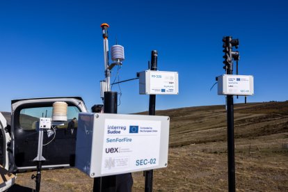 Sensores de incendios que la Junta instalará en Las Médulas