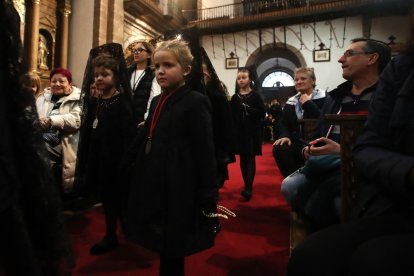 Miniprocesión de los más pequeños en Ponferrada.