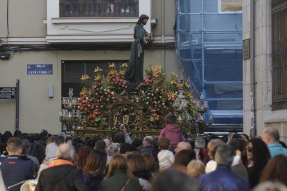 Procesión del Cristo del Gran Poder el Domingo de Ramos en León.