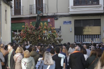 Procesión del Cristo del Gran Poder el Domingo de Ramos en León.