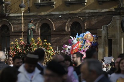 Procesión del Cristo del Gran Poder el Domingo de Ramos en León.