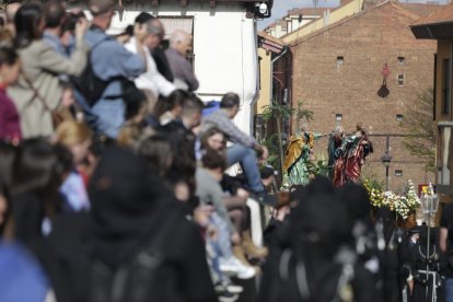 Procesión del Cristo del Gran Poder el Domingo de Ramos en León.