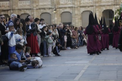 Procesión del Cristo del Gran Poder el Domingo de Ramos en León.