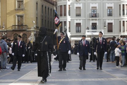 Procesión del Cristo del Gran Poder el Domingo de Ramos en León.