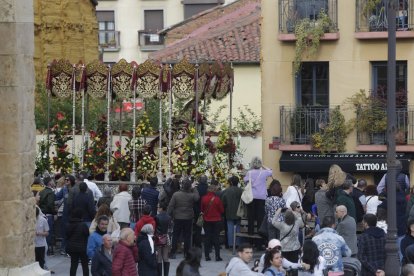 Procesión del Cristo del Gran Poder el Domingo de Ramos en León.
