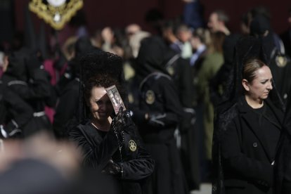 Procesión del Cristo del Gran Poder el Domingo de Ramos en León.