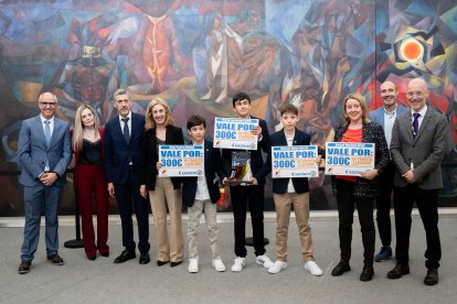 Ganadores del concurso Aula Emprende del Tour del Talento.