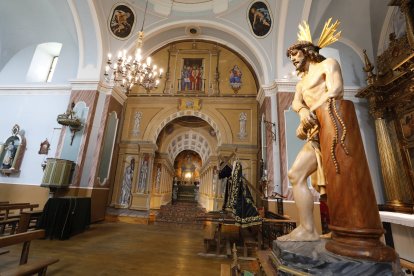 Monumento de Semana Santa de Villoria de Órbigo en la iglesia de San Miguel.