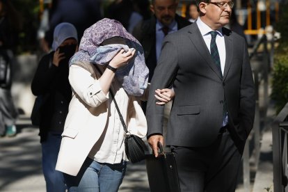 Una de las dos españolas casadas con yihadistas y repatriadas desde Siria en enero de 2023. EFE/ Mariscal