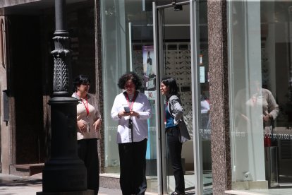 Las imágenes del apagón en la capital berciana.