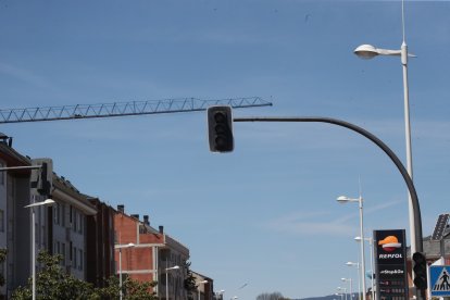 Las imágenes del apagón en la capital berciana.