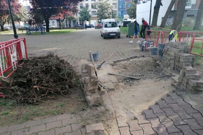 Imagen de los trabajos en la zona.
