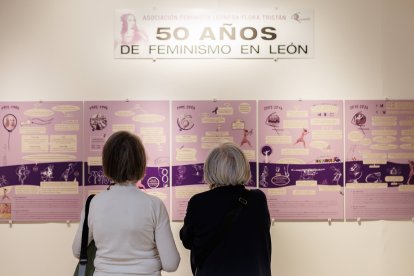 Exposición en el Museo de León sobre el feminismo.