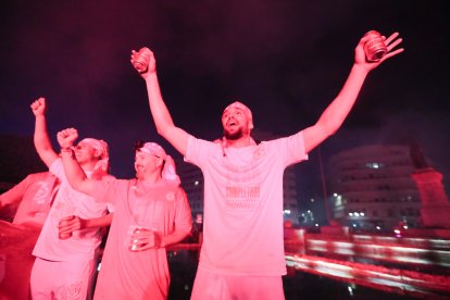 La Cultural celebra el ascenso a Segunda División en Guzmán.