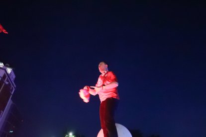La Cultural celebra el ascenso a Segunda División en Guzmán.