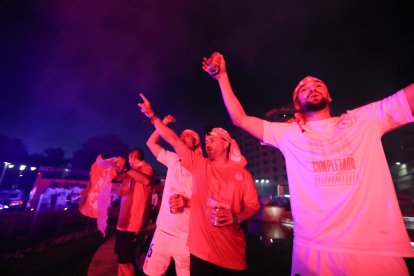 La Cultural celebra el ascenso a Segunda División en Guzmán.