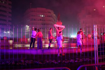 La Cultural celebra el ascenso a Segunda División en Guzmán.