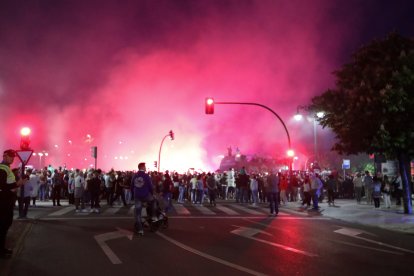 La Cultural celebra el ascenso a Segunda División en Guzmán.
