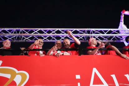 La Cultural celebra el ascenso a Segunda División en Guzmán.