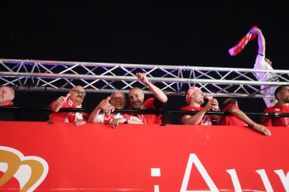 La Cultural celebra el ascenso a Segunda División en Guzmán.