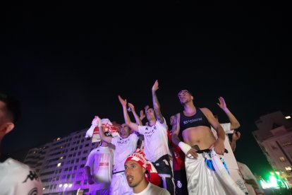 La Cultural celebra el ascenso a Segunda División en Guzmán.