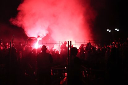 La Cultural celebra el ascenso a Segunda División en Guzmán.