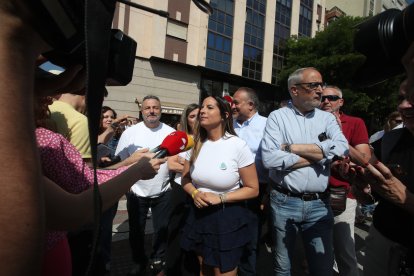 Eduardo Morán, Nuria Rubio, Gerardo Álvarez Courel y Olegario Ramón.