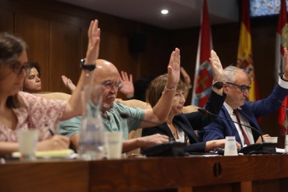El PSOE en un momento de la votación