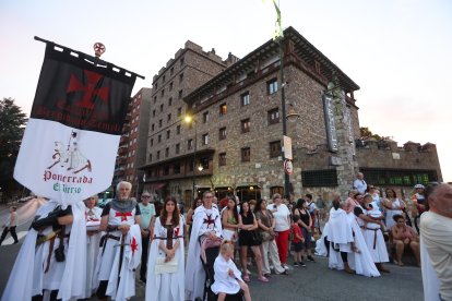 imposición de la capa al caballero templario Noche Templaria
