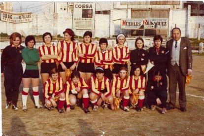 El equipo del San Andrés (Sant Andréu hoy) en los años 60-70.