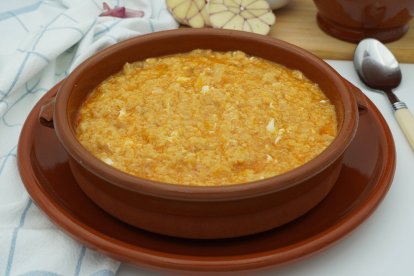 Sopa de ajo.