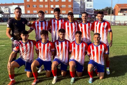 Formación inicial del Atlético Bembibre.