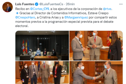 Tweet de Luis Fuentes