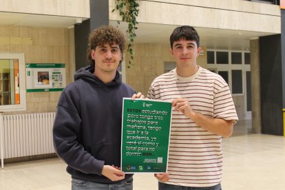 Cartel ganador del segundo premio elaborado por estudiantes de la ULE por el Día de la Salud Mental.