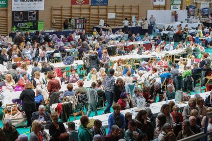 Encuentro de bolilleras en Navatejera.