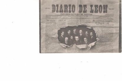 Imagen de uno de los primeros números de Diario de León