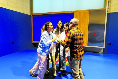 Un momento del taller de atención con derechos.