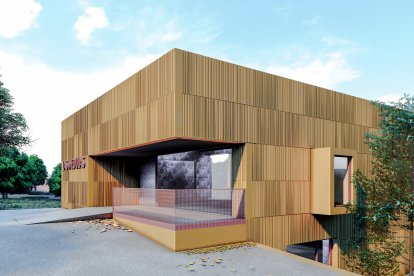 Vista de la fachada principal.