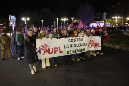 Manifestación por el 25-N en León.